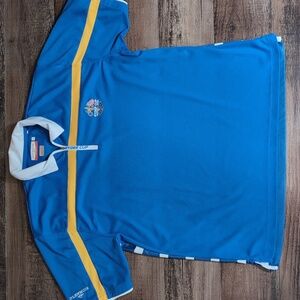 GLENMUIR 1891 Performance Ryder Cup 2010 Celtic Manor Jersey Size Large In Blue